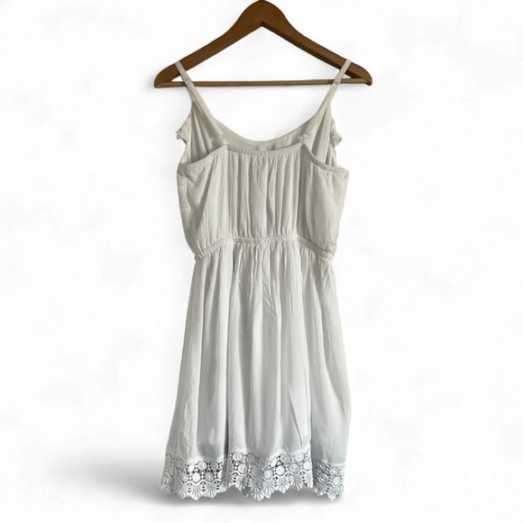 Dynamite White Ruffle Mini Dress - Picture 3 of 4